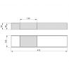 Organisateur Orderbox pour tiroir, 100x470 mm, Gris anthracite Organisateur Orderbox pour tiroir, 100x470 mm, Gris anthracite