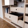 Kit panier métallique avec cadre coulissant pour caisson de 800 mm, Moka Kit panier métallique avec cadre coulissant pour caisson de 800 mm, Moka