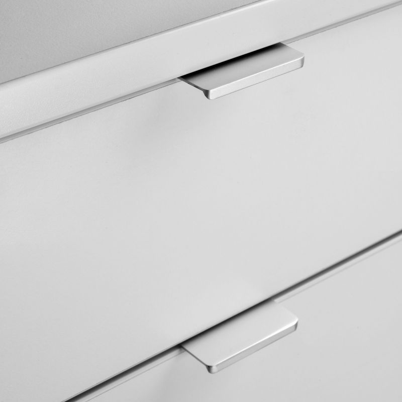 Lot de 10 Poignées Setubal, L 104 mm, entraxe 64 mm, Anodisé mat