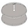 Tourniquet rond Blanc pour caisson de 800 mm Tourniquet rond Blanc pour caisson de 800 mm