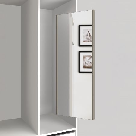 Miroir extractible pour intérieur d'armoire, Gris Miroir extractible pour intérieur d'armoire, Gris