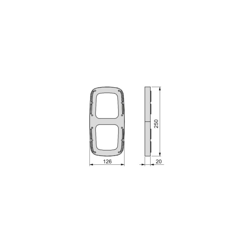 Accessoire latéral pour penderie rabattable Sling, Blanc