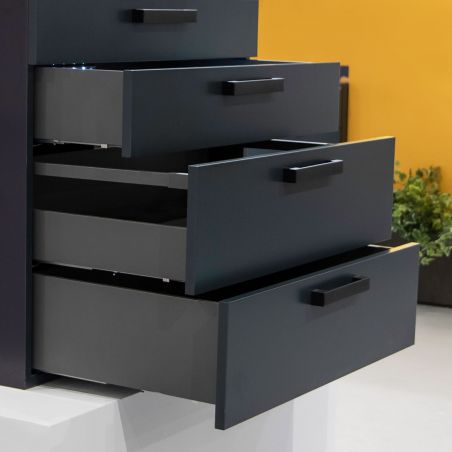Tiroir Vertex 40 kg hauteur 93 mm, profondeur 500 mm avec panneaux inclus pour caisson de 600 mm, Anthracite Tiroir Vertex 40 kg hauteur 93 mm, profondeur 500 mm avec panneaux inclus pour caisson de 600 mm, Anthracite