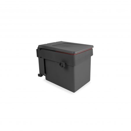 Poubelle de tri 15L, fixation sur porte, Gris anthracite Poubelle de tri 15L, fixation sur porte, Gris anthracite