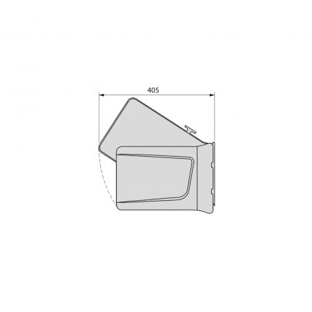 Poubelle de tri 15L, fixation sur porte, Gris anthracite Poubelle de tri 15L, fixation sur porte, Gris anthracite