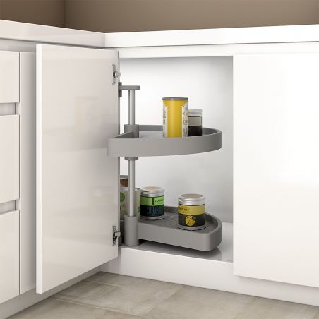 Tourniquet 1/2 lune Shelvo pour caisson de 800 mm, Gris Tourniquet 1/2 lune Shelvo pour caisson de 800 mm, Gris