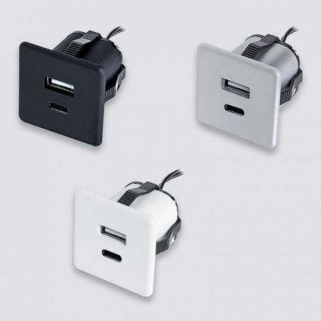 Mini bloc prises USB A+C...