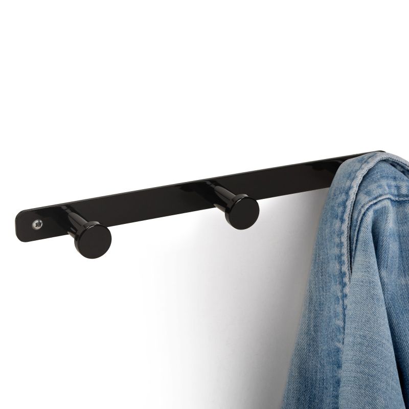 Patère murale Hamilton, Noir