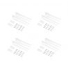 8 Plaques de fixation murale avec supports d'étagères Jagmet, longueur 230 mm, Blanc 8 Plaques de fixation murale avec supports d'étagères Jagmet, longueur 230 mm, Blanc
