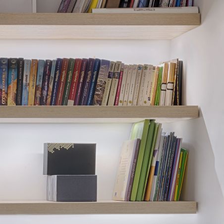 Jeu de 2 supports muraux invisibles pour étagères en bois à encastrer, Zingué Jeu de 2 supports muraux invisibles pour étagères en bois à encastrer, Zingué