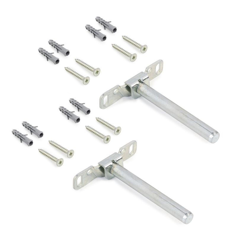 Jeu de 2 supports muraux invisibles pour étagères en bois à encastrer, Zingué