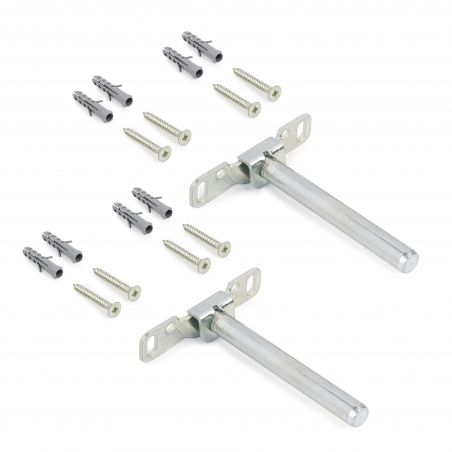 Jeu de 2 supports muraux invisibles pour étagères en bois à encastrer, Zingué Jeu de 2 supports muraux invisibles pour étagères en bois à encastrer, Zingué
