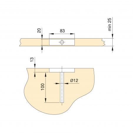 Jeu de 2 supports muraux invisibles pour étagères en bois à encastrer, Zingué Jeu de 2 supports muraux invisibles pour étagères en bois à encastrer, Zingué