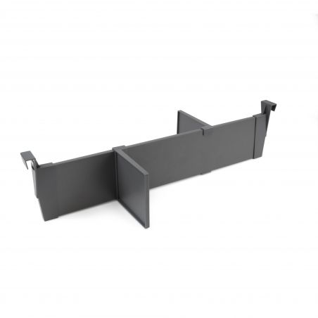 Lot de séparateurs pour intérieur de tiroirs Vertex et Concept pour caisson de 600 mm, Gris anthracite Lot de séparateurs pour intérieur de tiroirs Vertex et Concept pour caisson de 600 mm, Gris anthracite