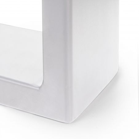 Lot de 2 pieds rectangulaires Square pour table, largeur 600 mm, Blanc Lot de 2 pieds rectangulaires Square pour table, largeur 600 mm, Blanc