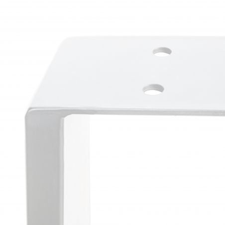 Lot de 2 pieds rectangulaires Square pour table, largeur 600 mm, Blanc Lot de 2 pieds rectangulaires Square pour table, largeur 600 mm, Blanc