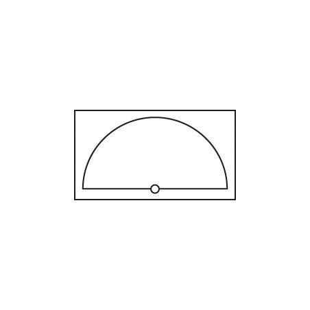 Tourniquet 1/2 lune Blanc pour caisson de 800 mm Tourniquet 1/2 lune Blanc pour caisson de 800 mm