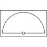 Tourniquet 1/2 lune Blanc pour caisson de 800 mm Tourniquet 1/2 lune Blanc pour caisson de 800 mm
