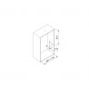 Penderie rabattable Hang pour armoire de largeur 830 à 1150 mm, Moka Penderie rabattable Hang pour armoire de largeur 830 à 1150 mm, Moka