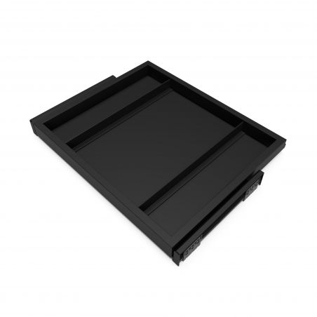 Kit plateau sur coulisses pour caisson de 600 mm, Noir Kit plateau sur coulisses pour caisson de 600 mm, Noir