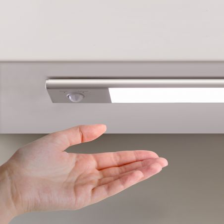 Luminaire LED Kaus rechargeable par usb avec détecteur de mouvement, L 400 mm, Anodisé mat Luminaire LED Kaus rechargeable par usb avec détecteur de mouvement, L 400 mm, Anodisé mat
