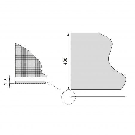 Tapis antidérapant pour tiroirs, Effet textile, Gris Tapis antidérapant pour tiroirs, Effet textile, Gris