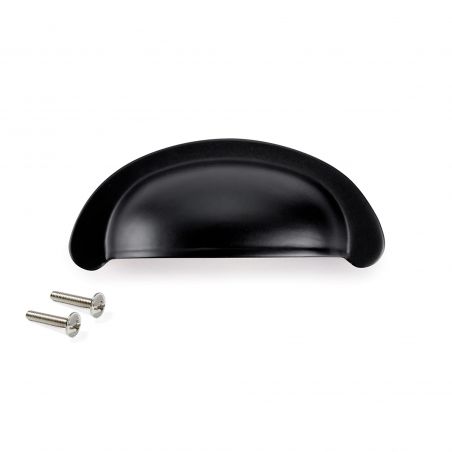 Poignée Marrakech, L 77 mm, entraxe 64 mm, Noir Poignée Marrakech, L 77 mm, entraxe 64 mm, Noir