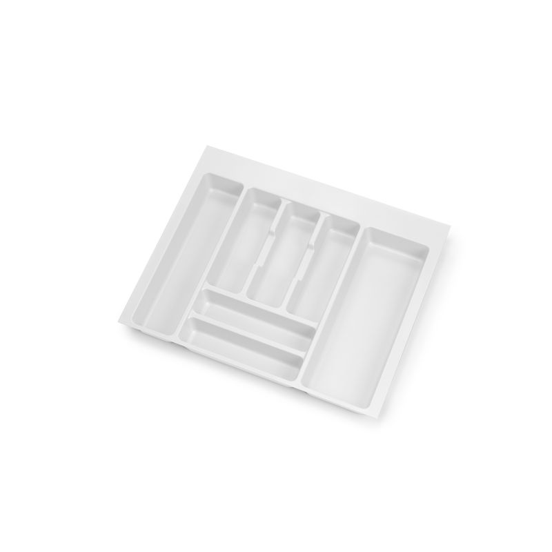 Range-couvert Optima pour caisson de 600 mm, Blanc