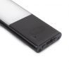 Luminaire LED Kaus Black rechargeable par usb avec capteur tactile, 600mm, Noir Luminaire LED Kaus Black rechargeable par usb avec capteur tactile, 600mm, Noir