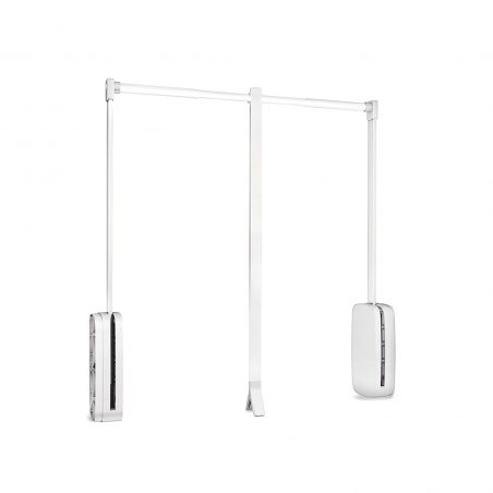 Penderie rabattable Sling pour armoire de largeur 450 à 600 mm, Blanc Penderie rabattable Sling pour armoire de largeur 450 à 600 mm, Blanc