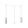 Penderie rabattable Sling pour armoire de largeur 450 à 600 mm, Blanc Penderie rabattable Sling pour armoire de largeur 450 à 600 mm, Blanc