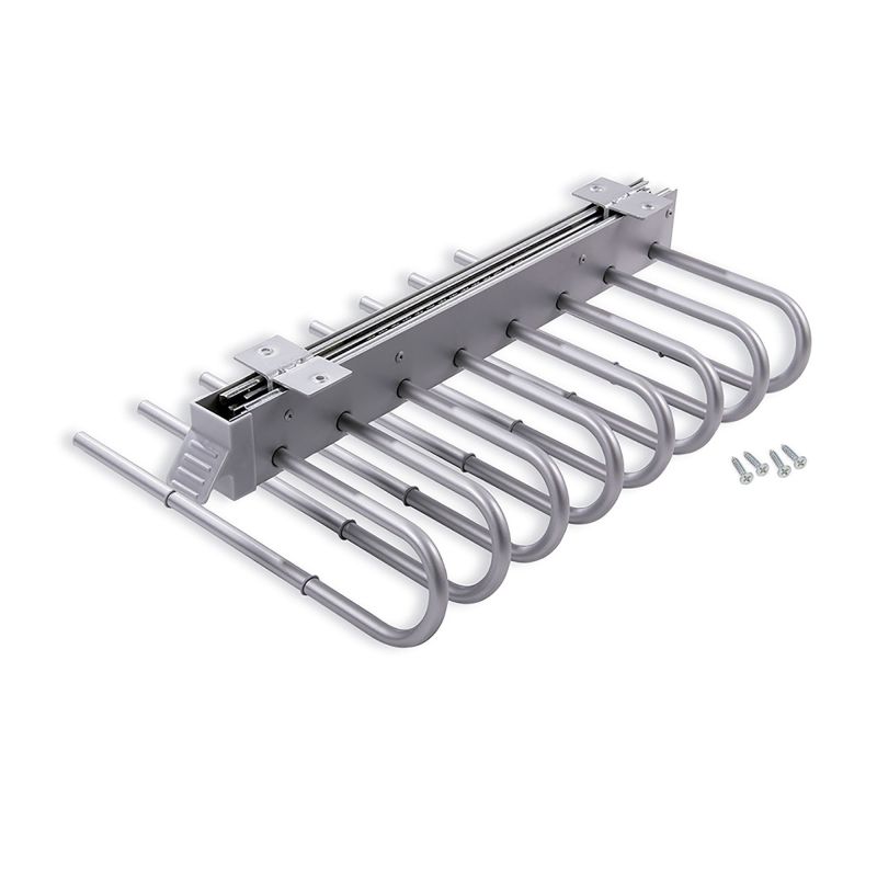 Porte-pantalons extractible pour montage côté Droit, Aluminium