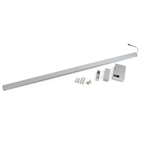 Barre de penderie Castor avec lumière LED, batterie amovible et détecteur de mouvement, 858 mm, Anodisé mat Barre de penderie Castor avec lumière LED, batterie amovible et détecteur de mouvement, 858 mm, Anodisé mat