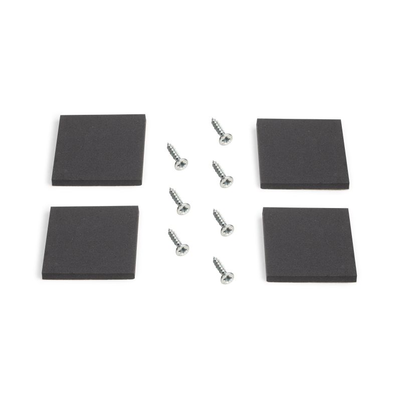 Lot de 2 pieds rectangulaires Square pour table, largeur 800 mm, Blanc