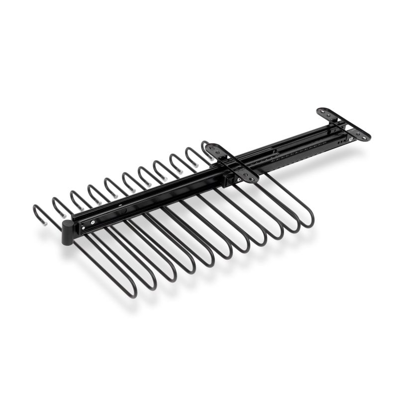 Porte-pantalons extractible, Noir