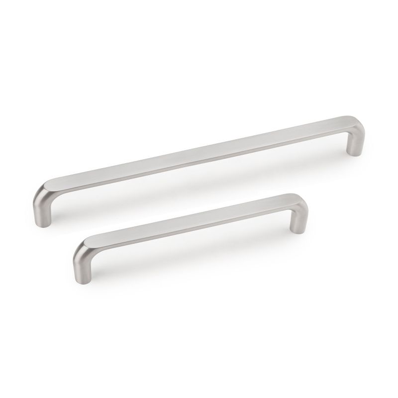 Lot de 20 Poignées Zagreb, L 236 mm, entraxe 224 mm, Nickel satiné