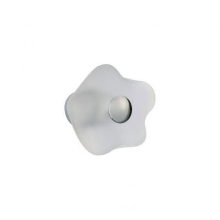 Bouton fleur verre -...