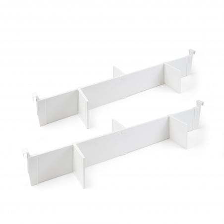 Lot de séparateurs pour intérieur de tiroirs Vertex et Concept pour caisson de 900 mm, Blanc Lot de séparateurs pour intérieur de tiroirs Vertex et Concept pour caisson de 900 mm, Blanc