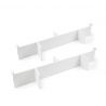 Lot de séparateurs pour intérieur de tiroirs Vertex et Concept pour caisson de 900 mm, Blanc Lot de séparateurs pour intérieur de tiroirs Vertex et Concept pour caisson de 900 mm, Blanc