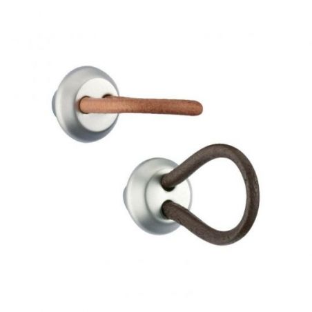 Bouton cuir lacet -...