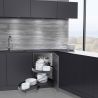 Ferrure Lemans II Arena Pure Sens Gauche avec amortisseur pour porte de 400 mm Ferrure Lemans II Arena Pure Sens Gauche avec amortisseur pour porte de 400 mm