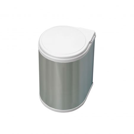 Poubelle pivotante à fixation sur porte Inox 13L