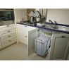 Poubelle coulissante 48L 2 bacs Poubelle coulissante 48L 2 bacs