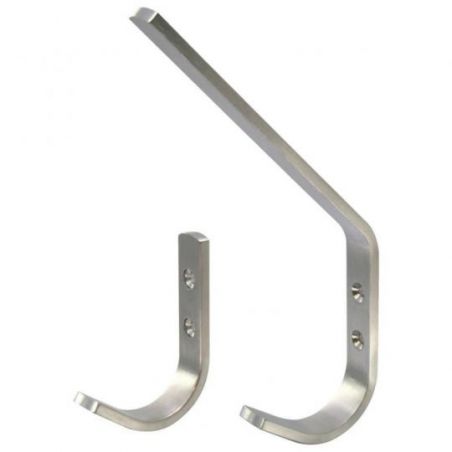 Portemanteau inox droit -...