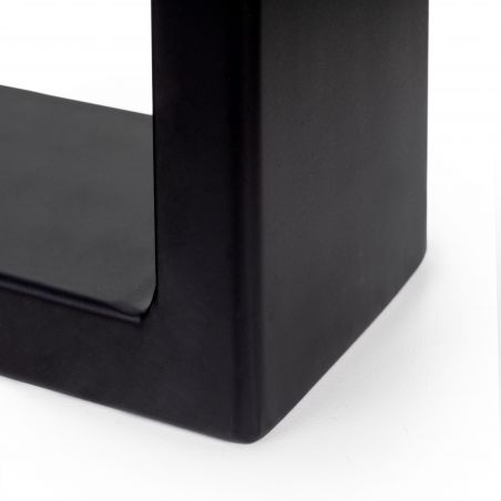 Lot de 2 pieds rectangulaires Square pour table, largeur 600 mm, Noir Lot de 2 pieds rectangulaires Square pour table, largeur 600 mm, Noir