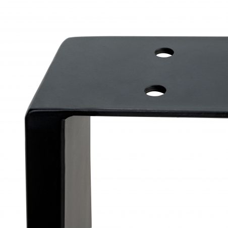 Lot de 2 pieds rectangulaires Square pour table, largeur 600 mm, Noir Lot de 2 pieds rectangulaires Square pour table, largeur 600 mm, Noir