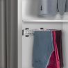 Porte-pantalons Self à montage latéral Gauche pour armoire, Chromé Porte-pantalons Self à montage latéral Gauche pour armoire, Chromé