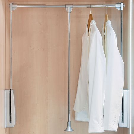 Penderie rabattable Hang pour armoire de largeur 600 à 830 mm, Chromé Penderie rabattable Hang pour armoire de largeur 600 à 830 mm, Chromé