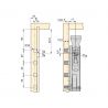 Lot de 5 kits de suspension invisible pour modules hauts Levelup1 avec platine, Zingué Lot de 5 kits de suspension invisible pour modules hauts Levelup1 avec platine, Zingué