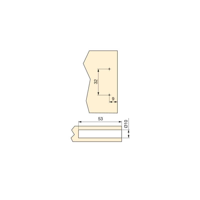 Lot de 10 pistons d'amortissement pour porte battante Minidamp 2, Fermeture souple, Gris